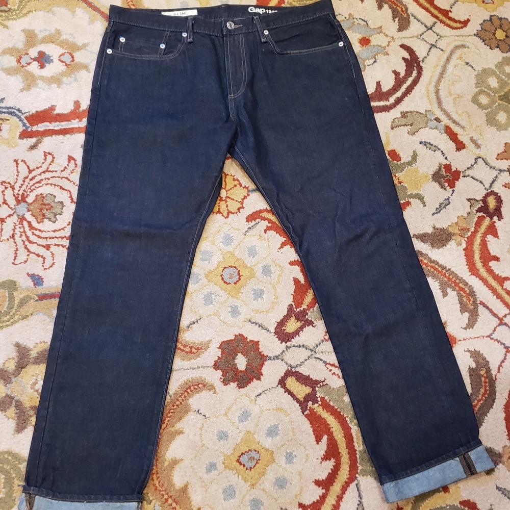 NWOT Gap jeans slim fit men 35 × 32